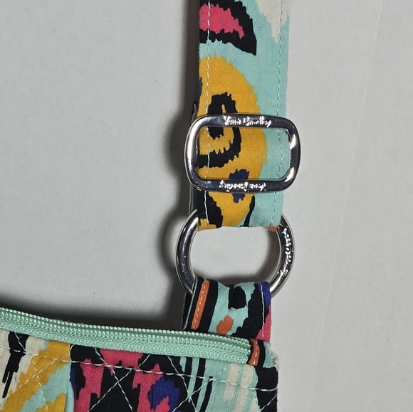 Vera Bradley Crossbody Bag Boho Teal Multicolor Quilted Purse - Picture 8 of 8